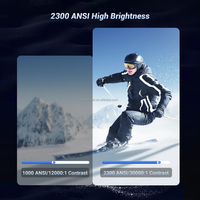 Projecteur YG710W 4K FHD 1080P Mise au point automatique Haut de gamme LED 20W Haut-parleur Intelligent Android 12 Cinéma maison Conférence 2G RAM