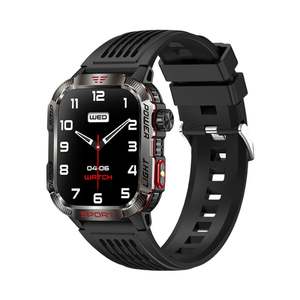 นาฬิกาอัจฉริยะ HT29 2.01 "หน้าจอ HD แบตเตอรี่600mAh IP68กันน้ำอัตราการเต้นหัวใจเครื่องตรวจจับไฟฉายรองรับ20ภาษา - Product Image 1