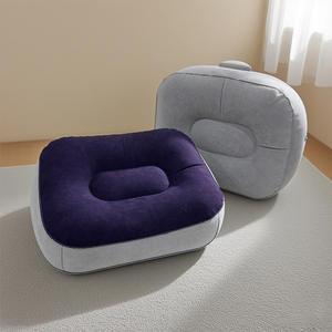 <span class=keywords><strong>Repose</strong></span>-pieds <span class=keywords><strong>gonflable</strong></span> pressurisé portatif pour les longs voyages Coussin de <span class=keywords><strong>pied</strong></span> pliable à couche unique floqué en PVC épaissi écologique - Product Image 4