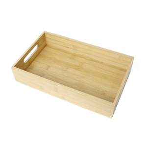 Bán buôn Stackable lớn tre tự nhiên hộp lưu trữ bin tổ chức với xử lý - Product Image 1