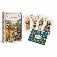 Cartes à Jouer Personnalisées pour Fête Canine de Quartier avec Livret Souvenir Optionnel