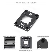 Thermalright ASF-Black RED AM5 Refroidisseur de processeur Refroidisseur de processeur Standard en aluminium Cadre de contact complet Cadre correctif anti-flexion