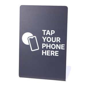 Tarjeta de Membresía NFC de PVC con Código QR Inteligente Personalizado para Acceso a Redes Sociales, Soporte de Mesa RFID en Blanco para Reseñas de <span class=keywords><strong>Google</strong></span> - Product Image 2