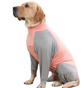 도매 애완 동물 의류 안티 헤어 네 발 디자인 통기성 모든 것을 포함하는 가정복 개 코트 개 점프 슈트 - Product Image 1