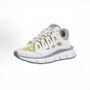 <span class=keywords><strong>Sneakers</strong></span> Sportive da <span class=keywords><strong>Uomo</strong></span> di Lusso Firmate Versace di Alta Qualità in Vera <span class=keywords><strong>Pelle</strong></span> Traspiranti con Lacci per Camminata con Rialzo - Product Image 2