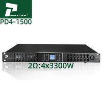 Paulkitson PD41500 Amplificateurs 2 Ohms 4X1500W Amplificateur de puissance Audio professionnel de classe D Amplificateurs 4 canaux Équipement sonore