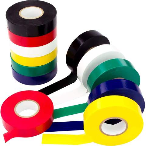 0.13mm PVC Insulation Tape Rubber Adhesive Electrical Tape for Cable Wire Winding Connection Flame Retardant Tapes