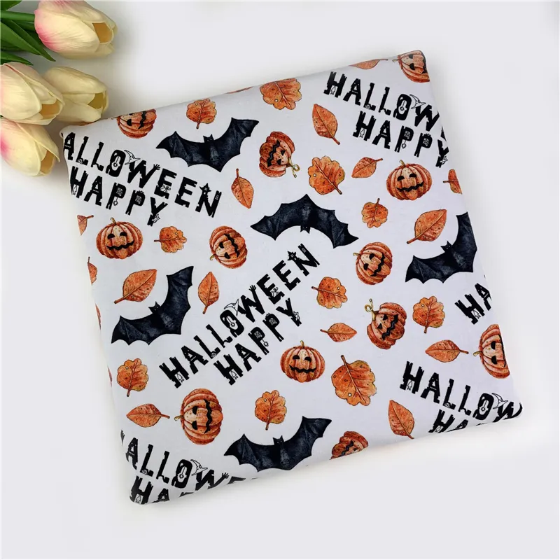 Tissu imprimé coton de haute qualité, étoffe Dark, adorable et amusante pour vêtements d'halloween, imprimés horreur pour couture