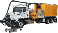 Machine d'enlèvement de marquage routier de nettoyage d'eau à haute pression équipement de nettoyage de ligne de lavage de chaussée UHP