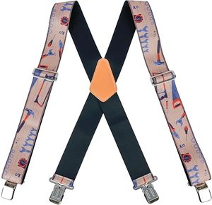 MELOTOUGH Men's Suspenders W/Clip Heavy Duty Suspenders Toolbelt with Suspenders Shoulder Support - Product Image 4