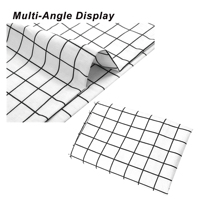 90x90cm Blanc Noir Polyester Carreaux Nappe de Table Carree Supermarche Presentation Decoration