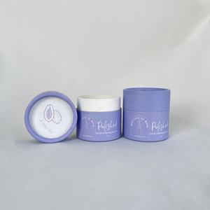 100% biodégradable de qualité alimentaire naturel Kraft conteneur prix usine cylindre carton papier Pot cosmétique papier Tube pour crème - Product Image 1
