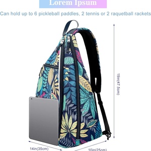 Pickleball Rackets Bag Men Women Sports Backpack Padel Travel Sling Oxford Material 30-40L Capacity - Product Image 6