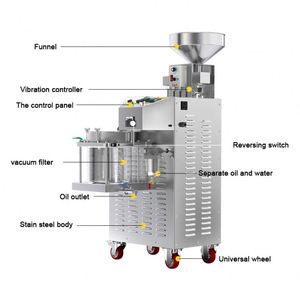เครื่องสกัดน้ำมันเมล็ดอะลมอนด์ขนาดเล็ก สแตนเลส ราคาขายส่งจากโรงงาน - Product Image 4