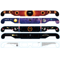 Lunettes de protection solaire annulaire totale personnalisées Ranguo pour l'observation d'un éclipse solaire, impression numérique sur papier, commande en gros promotionnelle, cadeau