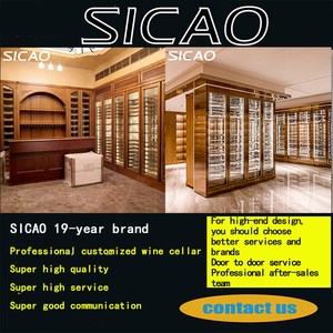 Enfriador de Vino de Lujo con Diseño Personalizado Sicao, Refrigeradores Integrados o Independientes, Estantes para Botellas, Modelo JC-900A/B - Product Image 4