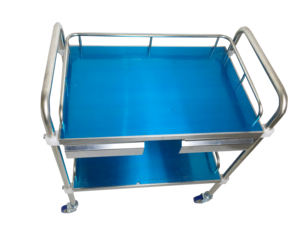 Utilisation de meubles hospitaliers <span class=keywords><strong>Chariot</strong></span> à instruments d'urgence médicale en acier inoxydable - Product Image 4