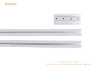 POYAL Rail de rideau électrique flexible Rail de rideau motorisé Accessoires de rideau intelligents