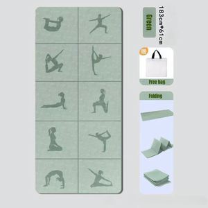 Tapetes de Yoga Plegables de TPE Ecológicos con Logotipo Personalizado, Grosor de 4mm-6mm, Antideslizantes, con Logotipo Grabado con Láser, para Viajes - Product Image 2