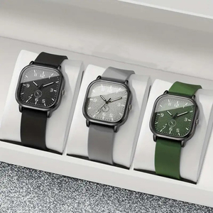 Montre-bracelet décontractée à cadran carré <span class=keywords><strong>vintage</strong></span> en cuir pour femme, montre à quartz à cadran carré pour femme, cadeau, Relogio - Product Image 1