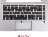 غطاء علوي بديل للكمبيوتر المحمول HK-HHT مع لوحة مفاتيح مضاءة خلفيًا ولوحة لمس لجهاز HP ProBook 440 G8 M23769-001 فضي اللون
