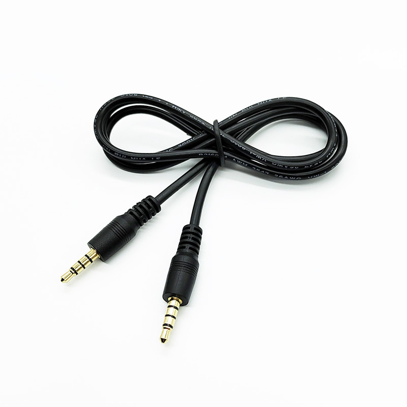 Stereo Extension Wire Custom Male Audio Jack 4 Pole TRRS Cable 3.5MM Jack TRRS AUX Cable