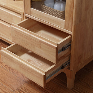 Nordic Style Rubberwood <b>Low</b> <b>Cabinet</b> Natural Wood Color <b>Tv</b> Stand Storage Living Room Furniture Combination <b>Cabinet</b> Factory Direct - Product Image 2