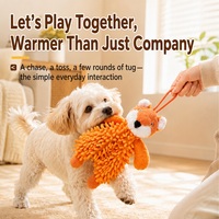 Jouet pour chien en peluche Mop, couineur sonore BB, renard, lapin, ours, jouet à mâcher interactif et durable pour chien, nettoyage des dents, animal en peluche doux pour chiot