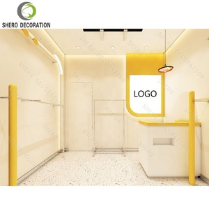 Vitrina de Exhibición para Tienda de Bebés, Estilo Brillante, Estantes Duraderos para Ropa Infantil con Luz LED, Mueble de Pared para Tienda de Ropa Infantil - Product Image 1