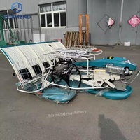 Semoirs Machine efficace économisant du travail marchant derrière la culture de riz paddy transplanteur planteur 6 rangées Type