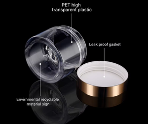 ขวดพลาสติกใส100มล. พร้อมฝาปิดครีมเครื่องสำอางครีมหน้าใสขนาด50มล. 60มล. 80มล. 100มล. 120มล. - Product Image 3