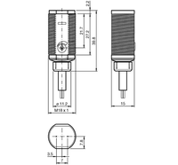 Sensor GLV18-8-450/115/120 de Detección y Medición Confiables - Sensor Industrial de Alta Calidad para Sistemas de Automatización