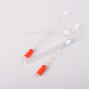 Flocked Cotton Swabs Disposable Sterile Nasopharyngeal Sampling Medical Grade For Laboratory Use With Nylon Tip And Red Cap - Product Image 2