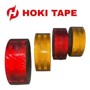 Reflektif o Pita mejora de la visibilidad de la seguridad del coche lámina reflectante 50mm X 20m 0.5mic cuentas de vidrio PET para uso nocturno - Product Image 6