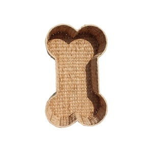 Canasta <span class=keywords><strong>de</strong></span> juguetes <span class=keywords><strong>de</strong></span> almacenamiento ecológica hecha a mano con forma <span class=keywords><strong>de</strong></span> hueso barato para mascotas canasta para mascotas - Product Image 1