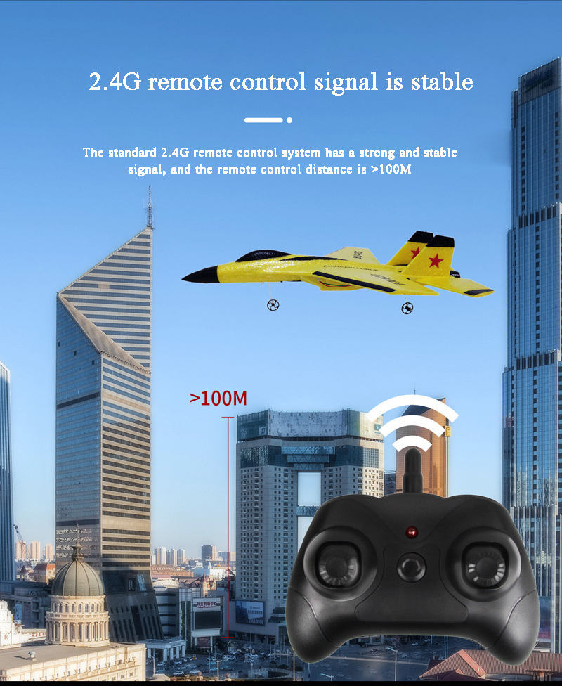 SU35 RC Flugzeug 2CH - Ferngesteuertes Flugzeug Mit LED-Licht Für Anfänger