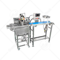 Enrobeuse à chocolat automatique haute performance, petite machine commerciale pour enrober le chocolat destinée aux boulangeries