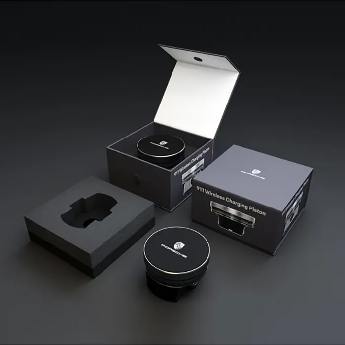 Черная бумажная подарочная упаковочная коробка с пенопластовой магнитной складывающейся ГОФРИРОВАННОЙ УПАКОВОЧНОЙ коробкой для камеры