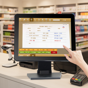 Monitores de pantalla táctil capacitiva de 15 pulgadas para cajas registradoras de punto de venta en tiendas y restaurantes - Product Image 1