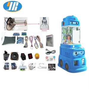 Kit DIY de mini machine à griffes avec <span class=keywords><strong>portique</strong></span> de 25,7 cm <span class=keywords><strong>pour</strong></span> jeu de grue d'arcade, carte de jeu PCB, accepteur de pièces, boutons et faisceau de câblage - Product Image 1