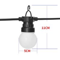 Artnet WS2811 50mm LED Guirlandes DMX RGB Pixel Festoon Bulb LED String Lights for Holiday Lights