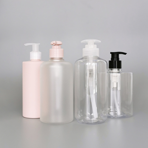 Ecologische Biologisch Afbreekbare Kunststof Leverancier 100ml - 500ml Zwarte roze transparante Op Maat Gemaakte Kleur Pomp Vierkante Lotion Baby Shampoo Flessen - Product Image 2