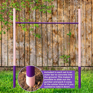 Sửa chữa ngoài trời có thể điều chỉnh thiết bị cơ sở đào tạo Chiều cao mặt đất phòng tập thể dục Thanh đơn thanh Thể dục dụng cụ ngang - Product Image 3