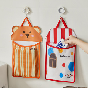 Bolsa de almacenamiento para basura, soporte de bolsas de cocina de gran capacidad montado en la pared, bolsillo de red para bolsas de compras y bolsas de plástico - Product Image 3