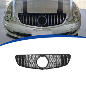กระจังหน้ารถเมอร์เซเดส-เบนซ์ R-Class W250 สีดำ ABS พร้อมแถบสีเงิน สำหรับเปลี่ยนกันชนหน้า ปี 2007-2010 - Product Image 1