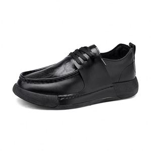 Chaussures habillées en cuir montantes à lacets confortables pour hommes, respirantes, à bout rond, pour le bureau, le quotidien et les occasions formelles (type Richelieu) - Product Image 2
