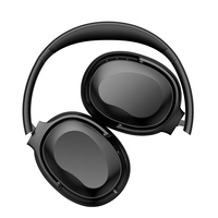 Casque sans fil supra-auriculaire à réduction de bruit active, pliable, OEM pour écouteurs stéréo Bluetooth, téléphones mobiles, aviation