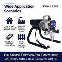 Pistolet de pulvérisation électrique sans air 450 Professional, débit de 2 L/min, pression de 228 bars, pulvérisateur de peinture murale avec moteur sans balais pour les entrepreneurs