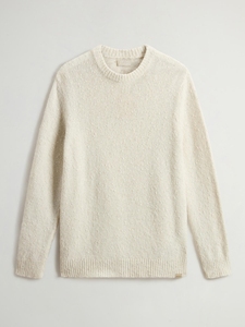 Suéter Masculino de Tricô Bouclé Macio com Gola Redonda, Textura de Fio Pipoca e Toque de Lã, Pulôver Casual de Inverno - Product Image 6