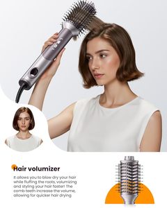 Styler multifonction 5 en 1 de 1500 W avec technologie infrarouge et 6 accessoires professionnels, brosse sèche-<span class=keywords><strong>cheveux</strong></span> haute vitesse - Product Image 5
